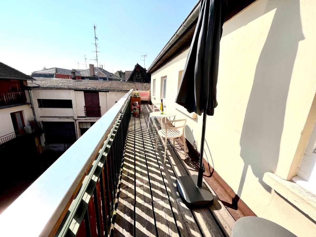 Sous Les Toits Avec Garage Et Terrasse A Ribeauville Exterior photo